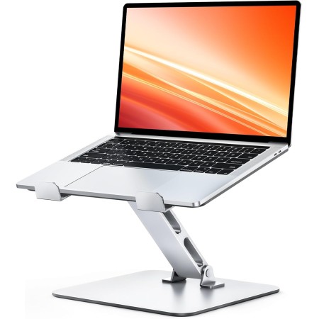 Niweya Adjustable Ergonomic Laptop Stand for Desk, Foldable Computer Stand, Stable Aluminum Lectern Notebook Riser & Portable Laptop Holder Mount Compatible with 10-16" MacBook Pro/Air, Dell, HP