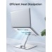 Niweya Adjustable Ergonomic Laptop Stand for Desk, Foldable Computer Stand, Stable Aluminum Lectern Notebook Riser & Portable Laptop Holder Mount Compatible with 10-16" MacBook Pro/Air, Dell, HP
