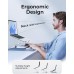 Niweya Adjustable Ergonomic Laptop Stand for Desk, Foldable Computer Stand, Stable Aluminum Lectern Notebook Riser & Portable Laptop Holder Mount Compatible with 10-16" MacBook Pro/Air, Dell, HP