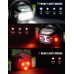 Niweya Running Lights for Runners with Rear Light, 500LM Rechargeable Running Light with 9 Modes & 45° Adjustable Beam, IPX4 Waterproof 360° Reflective Vest Gear for Night Walking/Jogging/Hiking