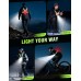 Niweya Running Lights for Runners with Rear Light, 500LM Rechargeable Running Light with 9 Modes & 45° Adjustable Beam, IPX4 Waterproof 360° Reflective Vest Gear for Night Walking/Jogging/Hiking